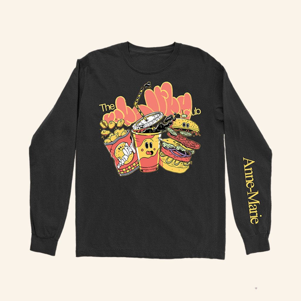 Anne Marie Merch The Unhealthy Club Fast Food Long Sleeve Shirt Gifts For Sisters