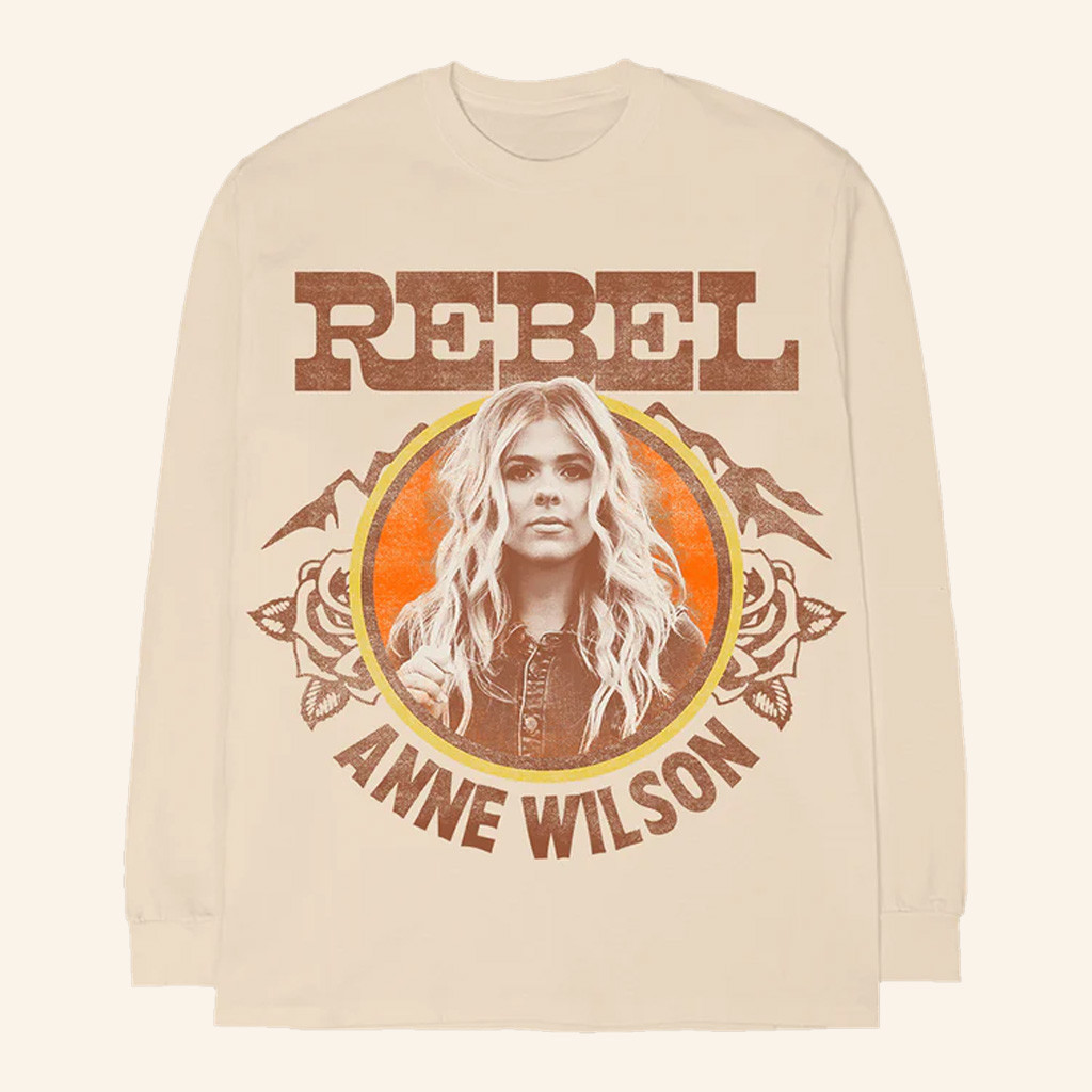 Anne Wilson Merch Rebel Long Sleeve T-Shirt Anne Wilson Shirt Birthday Gifts For Her