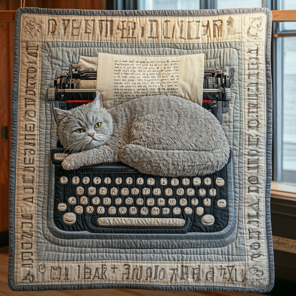 Annoying Blue Cat Quilt Blanket Christmas Holiday Cute Gift Ideas For Cat Owners