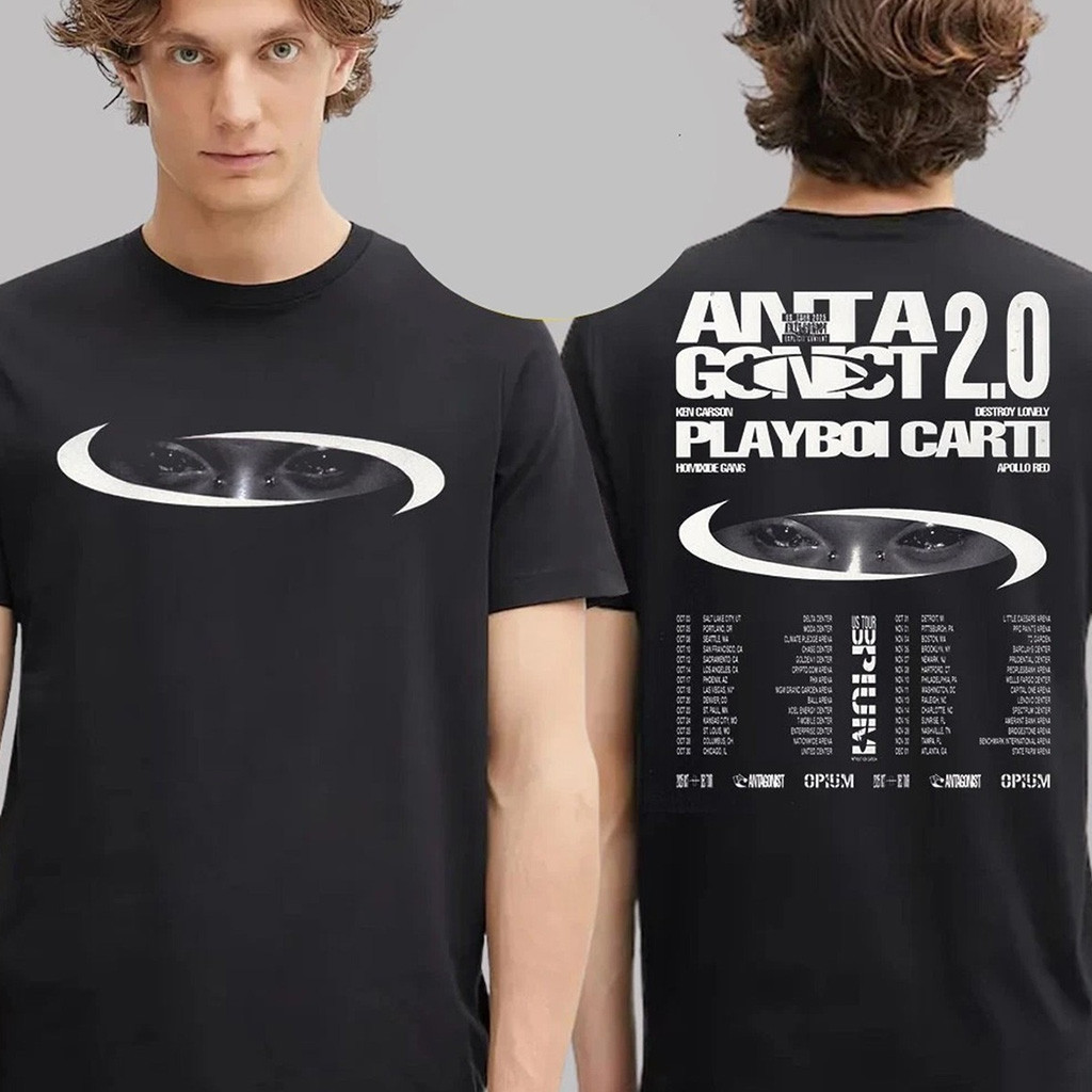Antagonist 2 0 Merch Playboi Carti 1 1 US Tour 2025 Poster T-Shirt Christmas Gift Ideas For Him Antagonist 2 0 Merch Playboi Carti 1 1 US Tour 2025 Poster T-Shirt Christmas Gift Ideas For Him