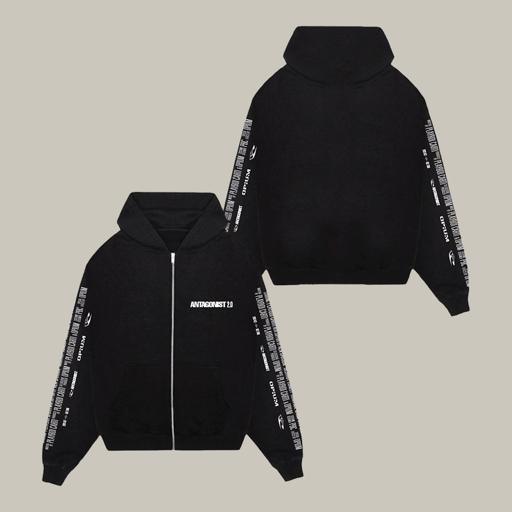 Antagonist 2.0 Tour Playboi Carti Zip Sweatshirt Music Apparel Playboi Carti Fan Gifts