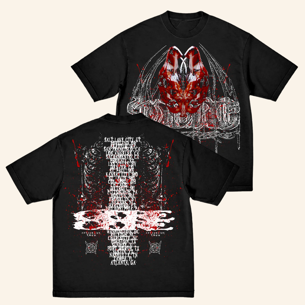 Antagonist Merch Xfaces Tour T-Shirt Birthday Present For Husband Antagonist Merch Xfaces Tour T-Shirt Birthday Present For Husband