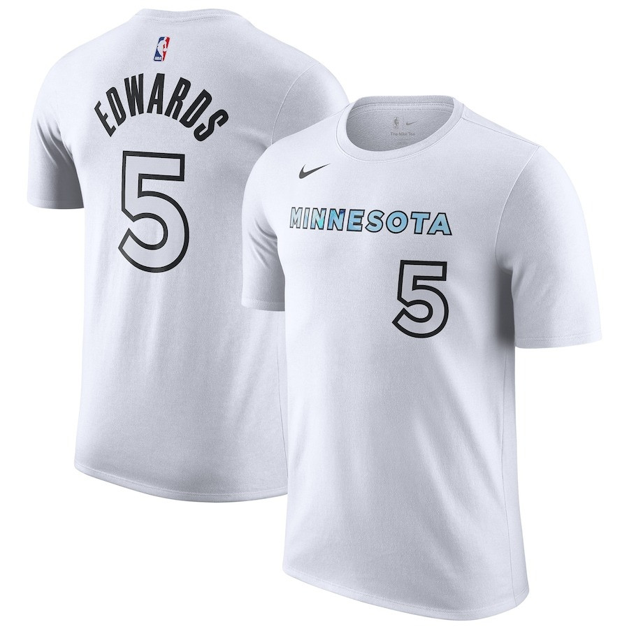 Anthony Edwards T-Shirt Minnesota Timberwolves Nike 2024 25 City Name And Number Fan Merch