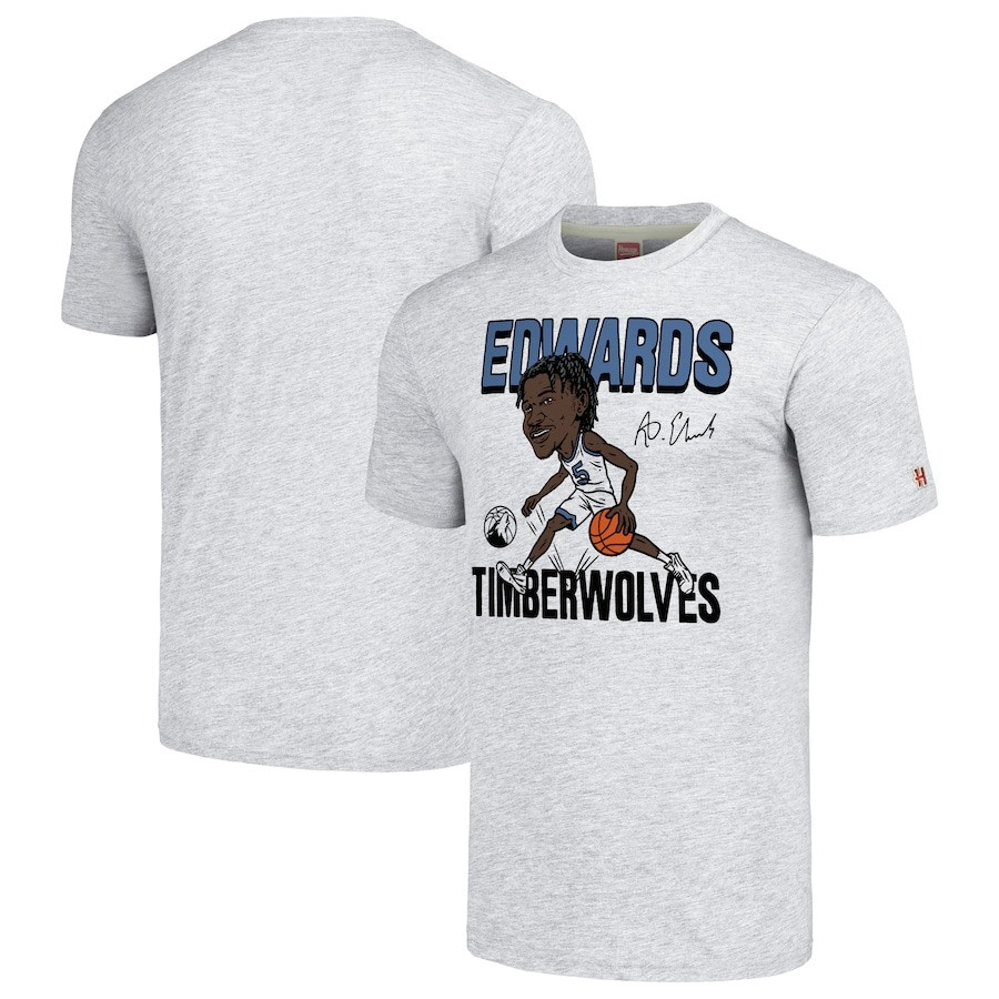 Anthony Edwards T-Shirt Signature Minnesota Timberwolves Basketball Fans Gifts