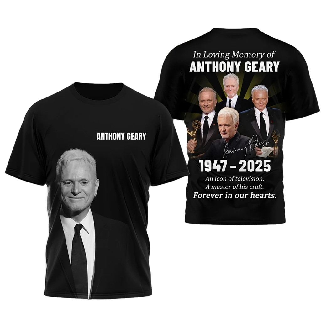 Anthony Geary In Loving Memory Shirt 2025 TV Legend Tribute T-Shirt RIP Anthony Geary Merch