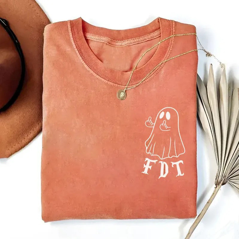 Anti ICE FDT Ghost T-Shirt Funny Anti Trump Graphic Tee Gift For Voters