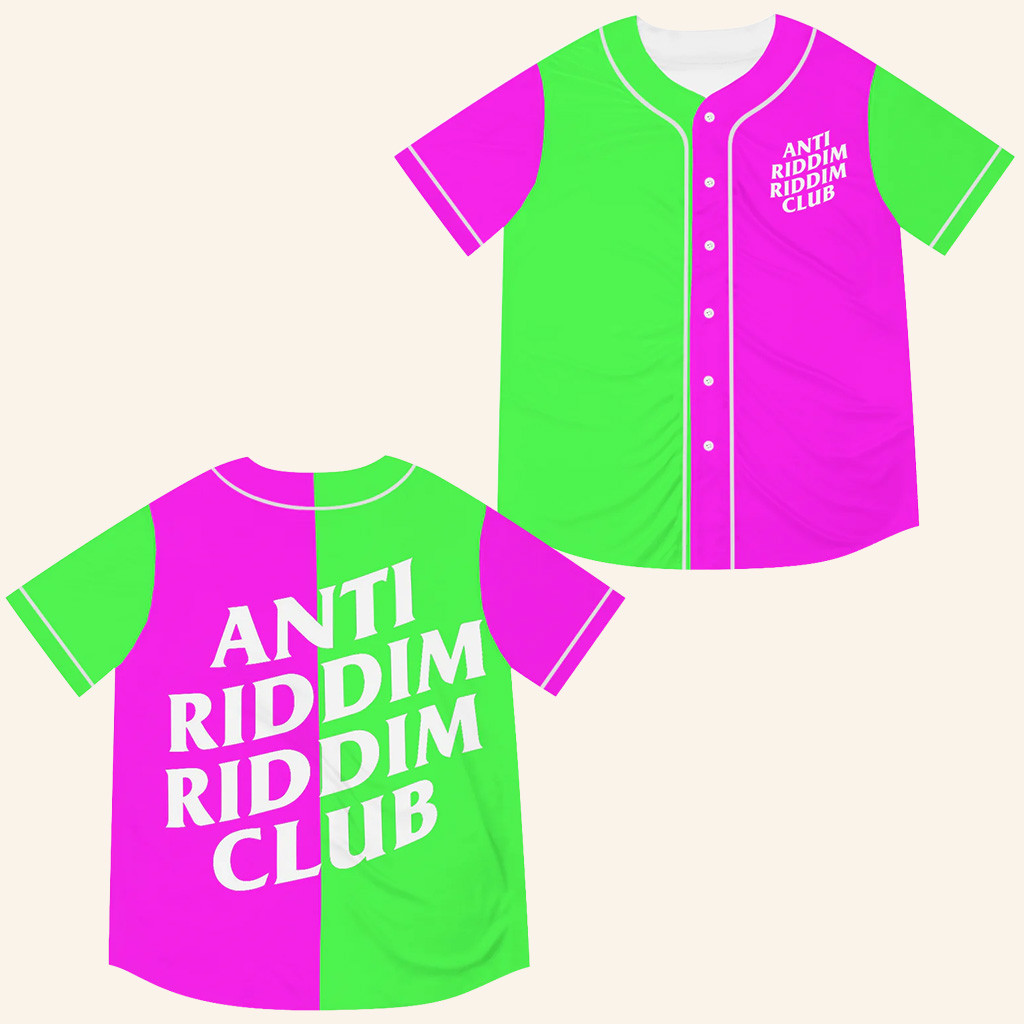 Anti Riddim Riddim Club Jersey Pink And Green Riddim Or Die Jersey EDC Lost Lands Merch EDM