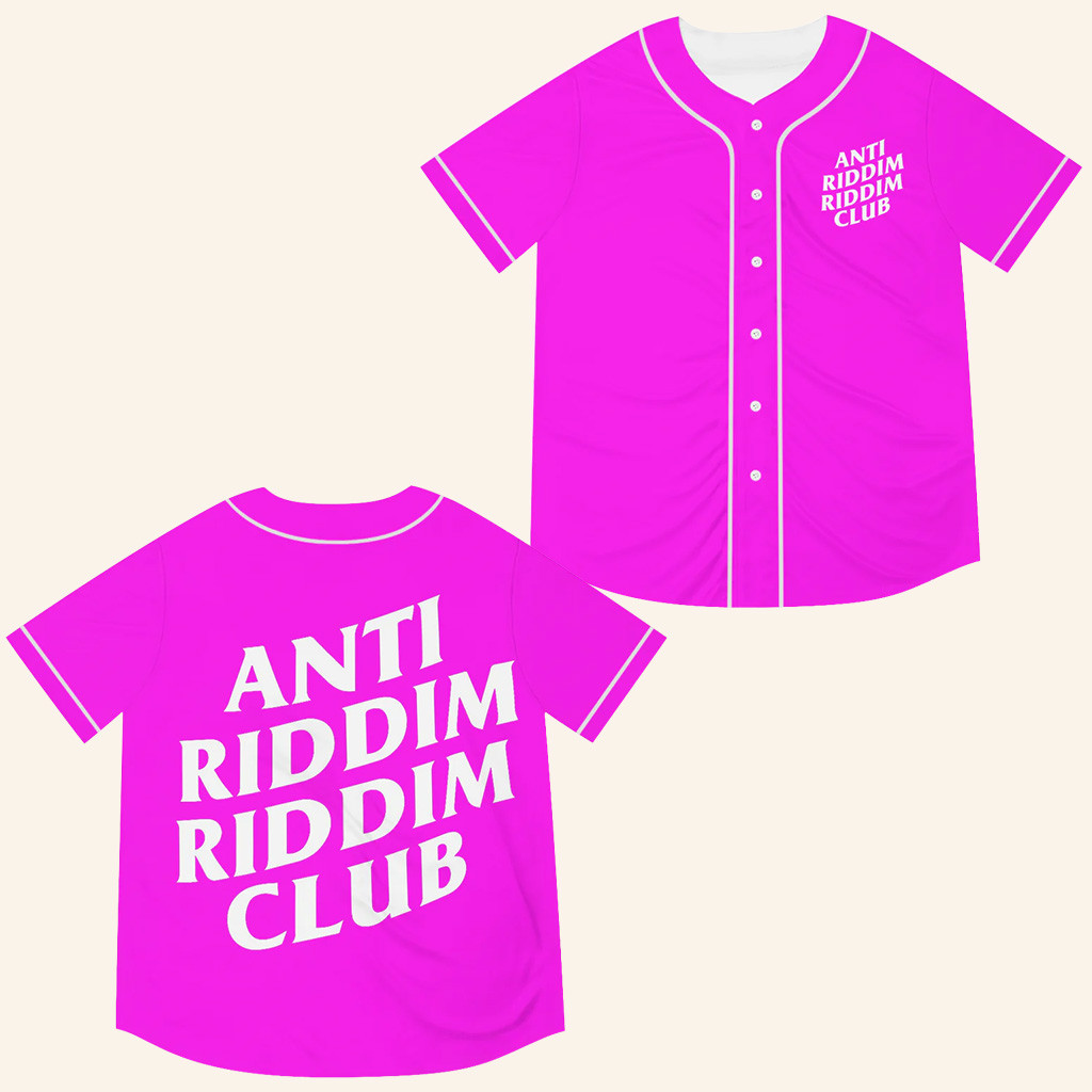 Anti Riddim Riddim Club Jersey Pink Riddim Or Die Jersey EDC Lost Lands Merch EDM Clothing