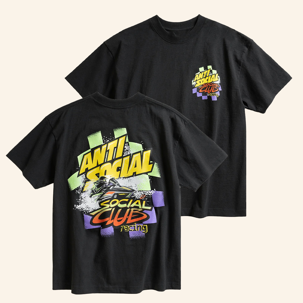 Anti Social Social Club Merch Artic Snowmobile T-Shirt Racing Shirt Gifts For Son