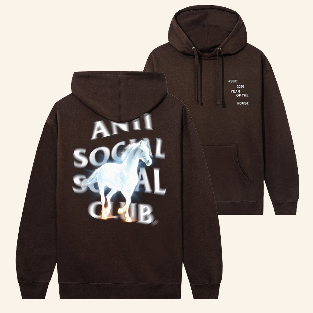 Anti Social Social Club Merch ASSC 2026 Glowing Horse Hoodie Present For Husband