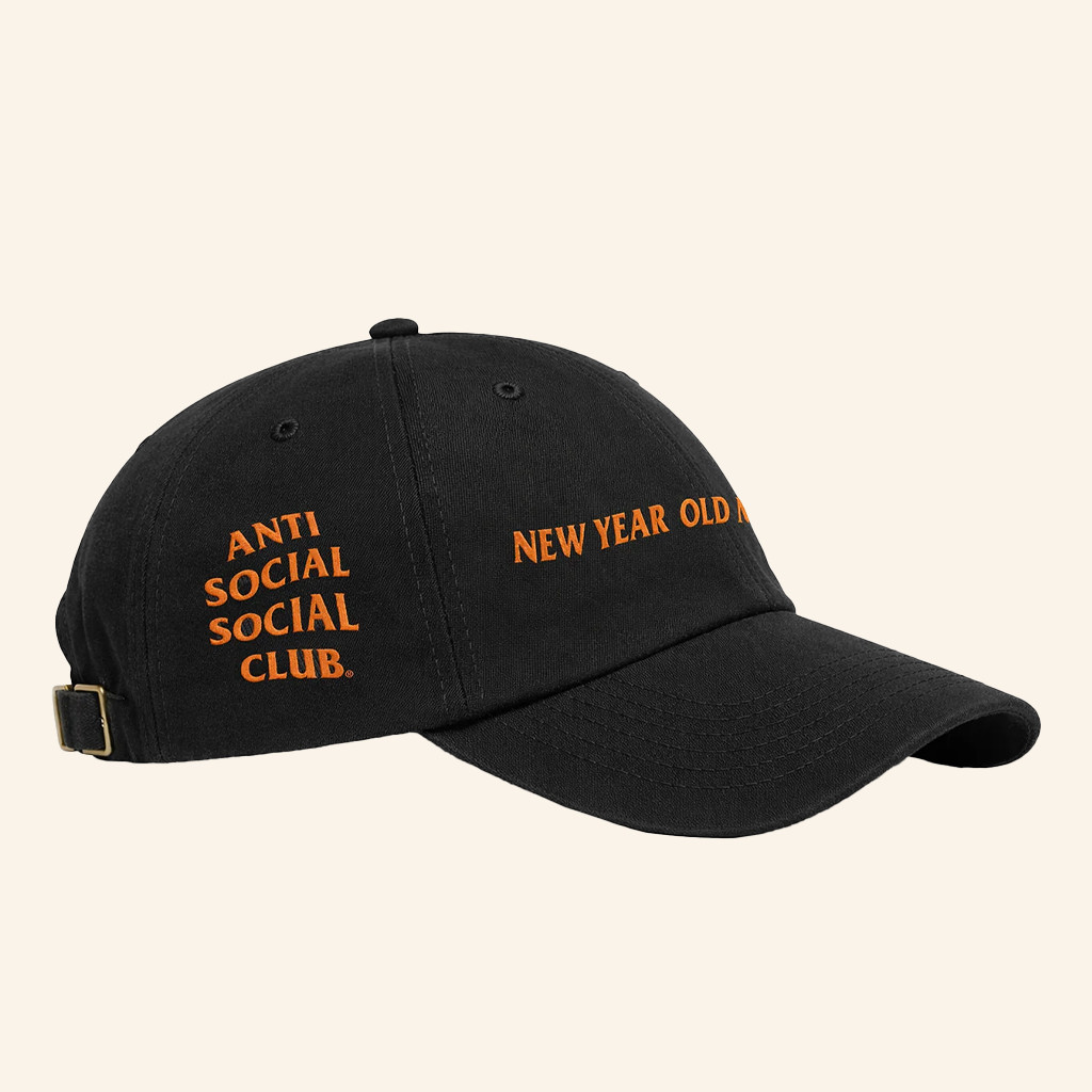 Anti Social Social Club Merch ASSC 2026 Hat Embroidered New Year Old Me Hat Husband Gifts