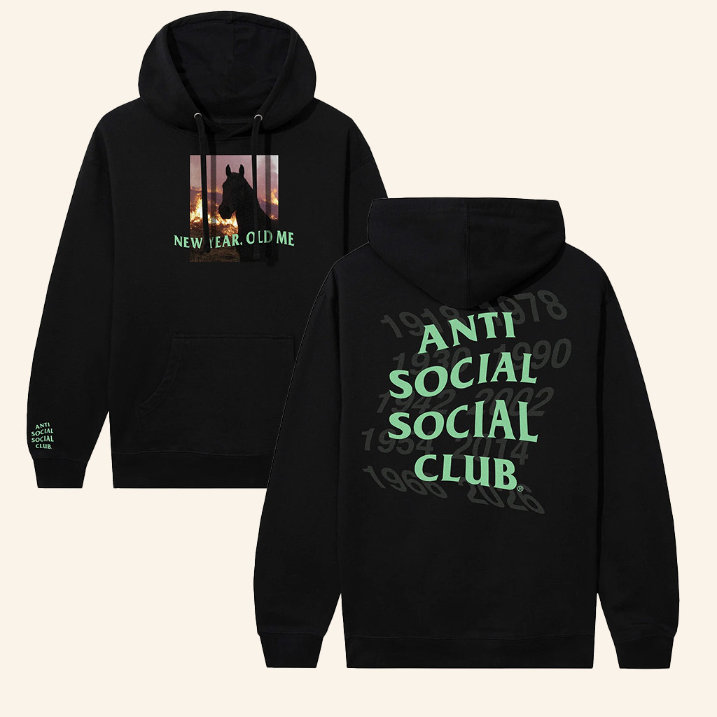 Anti Social Social Club Merch ASSC 2026 Hoodie New Year Old Me Hoodie Birthday Gift For Friends