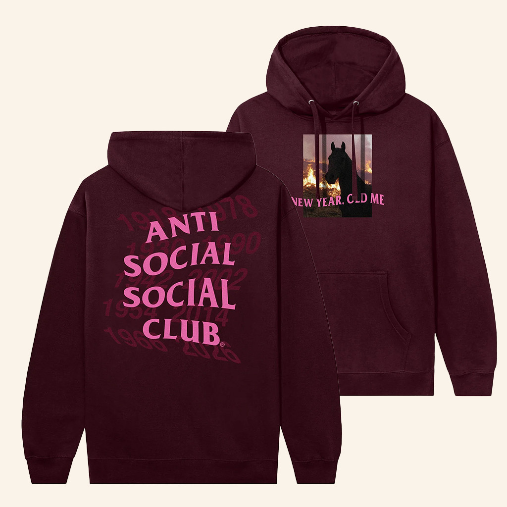 Anti Social Social Club Merch ASSC 2026 Hoodie New Year Old Me Hoodie Gift For Besties