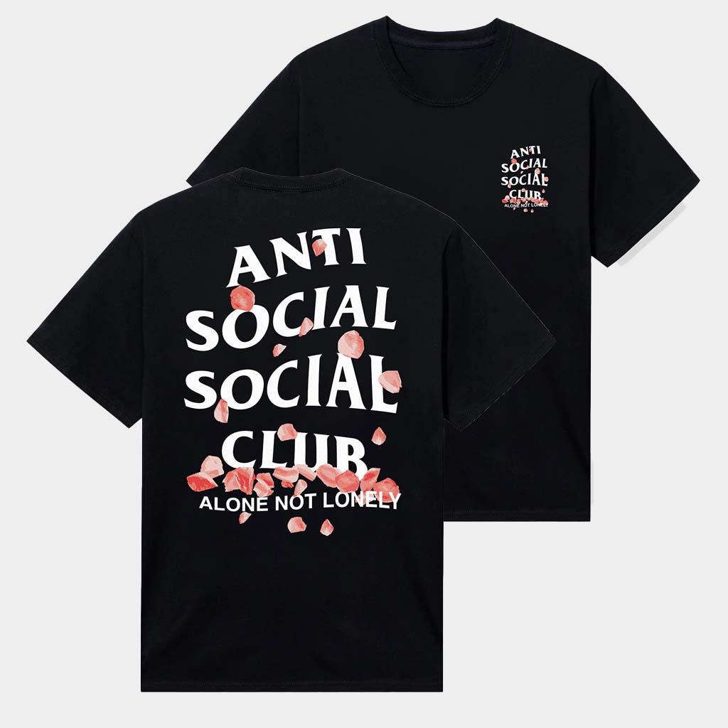 Anti Social Social Club Merch ASSC Alone Not Lonely T-Shirt Gifts For Her