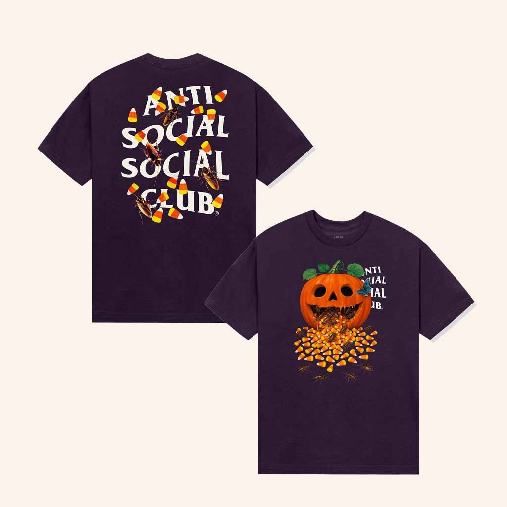 Anti Social Social Club Merch ASSC Candy Pumpkin T-Shirt Halloween Gift For Brother Anti Social Social Club Merch ASSC Candy Pumpkin T-Shirt Halloween Gift For Brother