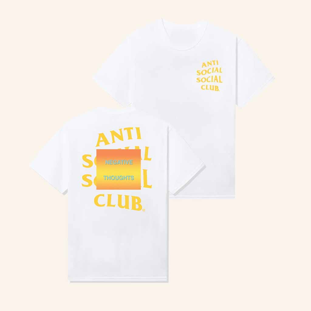 Anti Social Social Club Merch ASSC Negative Thoughts Shirt Christmas Presents For Him