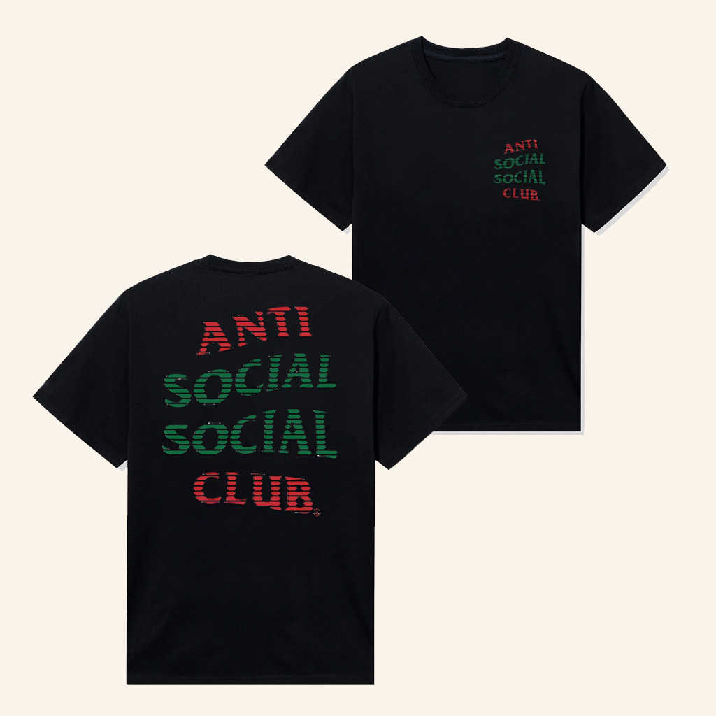 Anti Social Social Club Merch ASSC Thread The Halls T-Shirt Christmas Present For Friends