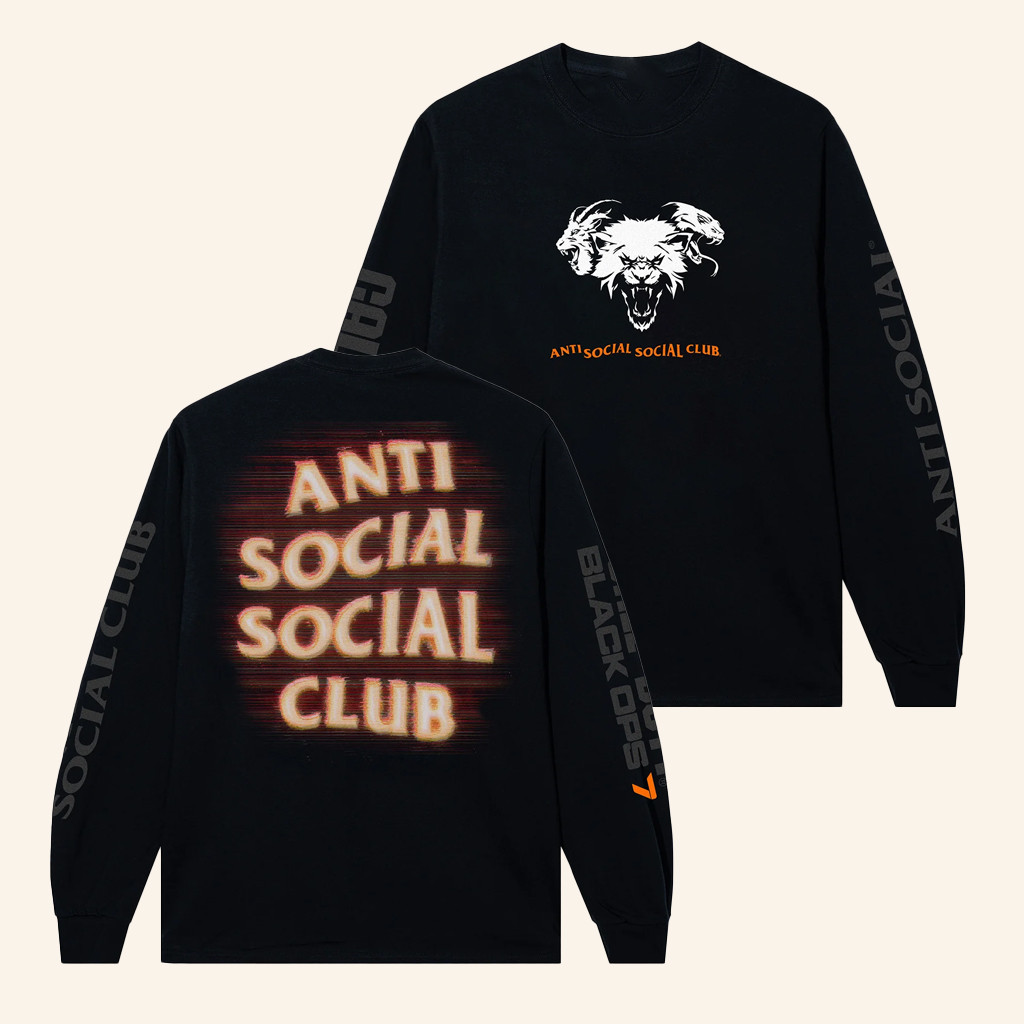Anti Social Social Club Merch ASSC X COD Thermal Cam Long Sleeve T-Shirt Gifts For Friends Anti Social Social Club Merch ASSC X COD Thermal Cam Long Sleeve T-Shirt Gifts For Friends