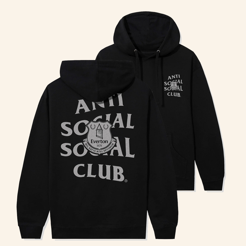 Anti Social Social Club Merch ASSC X Everton FC Blues Hoodie Gifts For Girlfriend