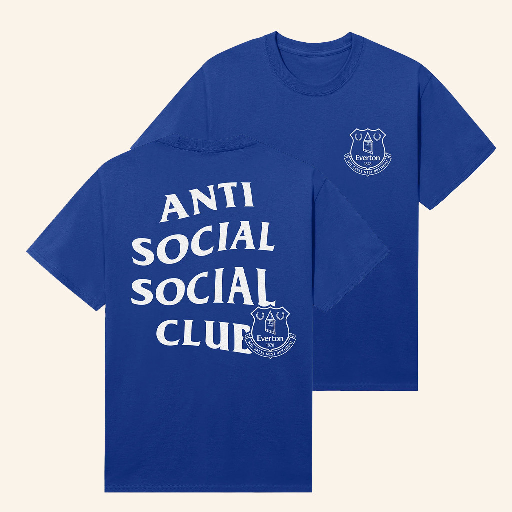 Anti Social Social Club Merch ASSC X Everton FC Evertonian T-Shirt Gifts For Brother