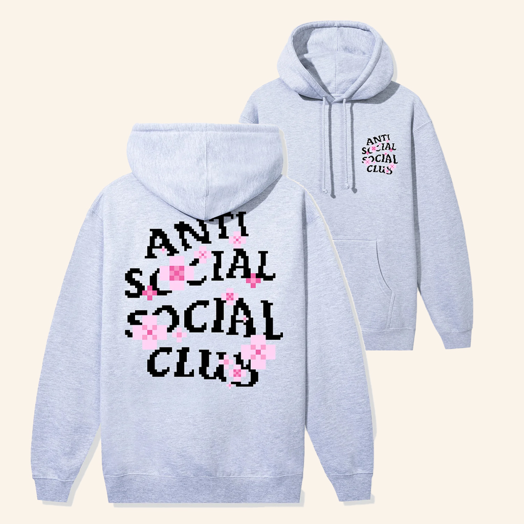Anti Social Social Club Merch ASSC X Minecraft Cherry Blossom Hoodie Gifts For Girlfriend Anti Social Social Club Merch ASSC X Minecraft Cherry Blossom Hoodie Gifts For Girlfriend