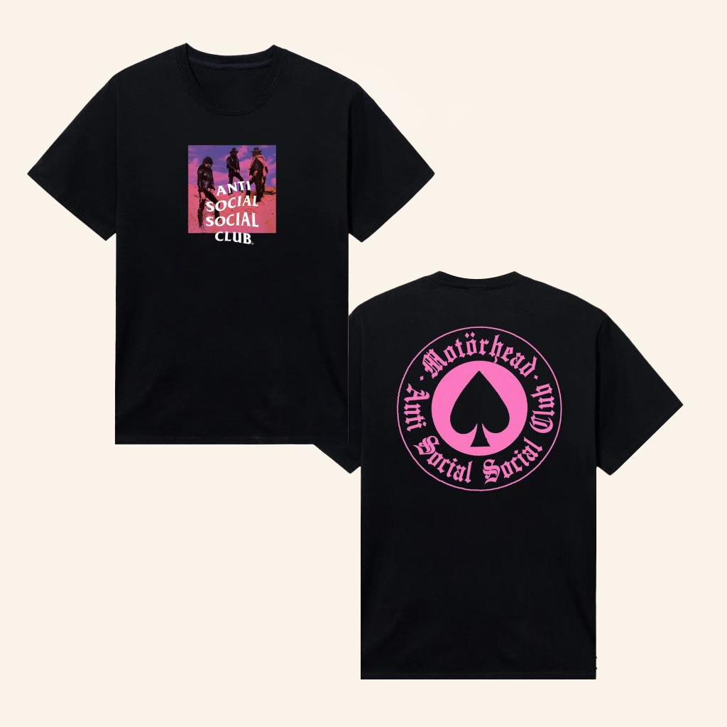 Anti Social Social Club Merch ASSC X Motorhead Aces Forever T-Shirt Best Friends Gifts Anti Social Social Club Merch ASSC X Motorhead Aces Forever T-Shirt Best Friends Gifts