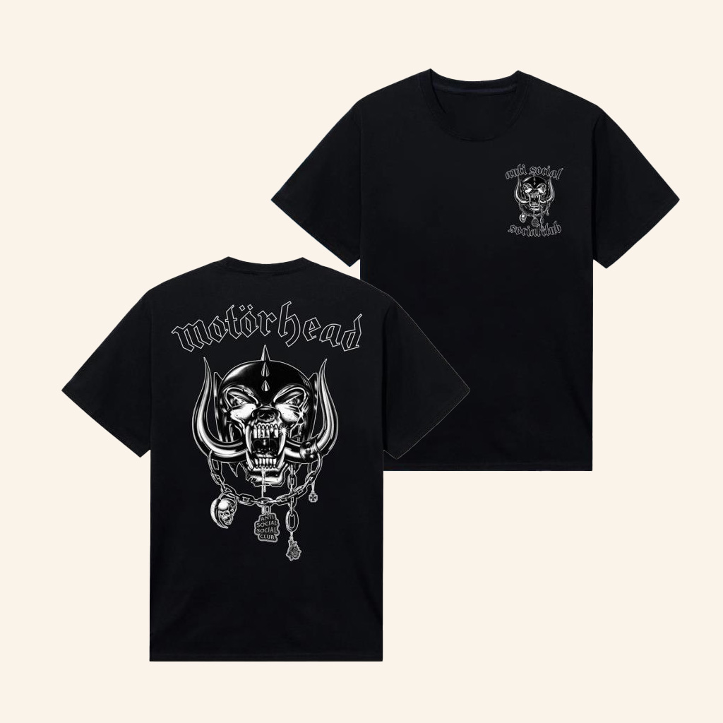 Anti Social Social Club Merch ASSC X Motorhead Social Pig Shirt Gifts For Father Anti Social Social Club Merch ASSC X Motorhead Social Pig Shirt Gifts For Father