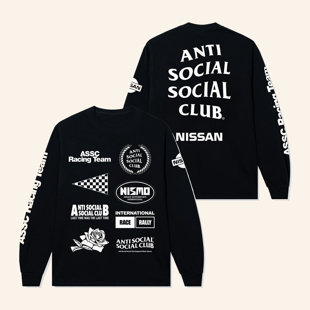 Anti Social Social Club Merch ASSC X Nissan Racing Team Long Sleeve T-Shirt Gifts For Friends