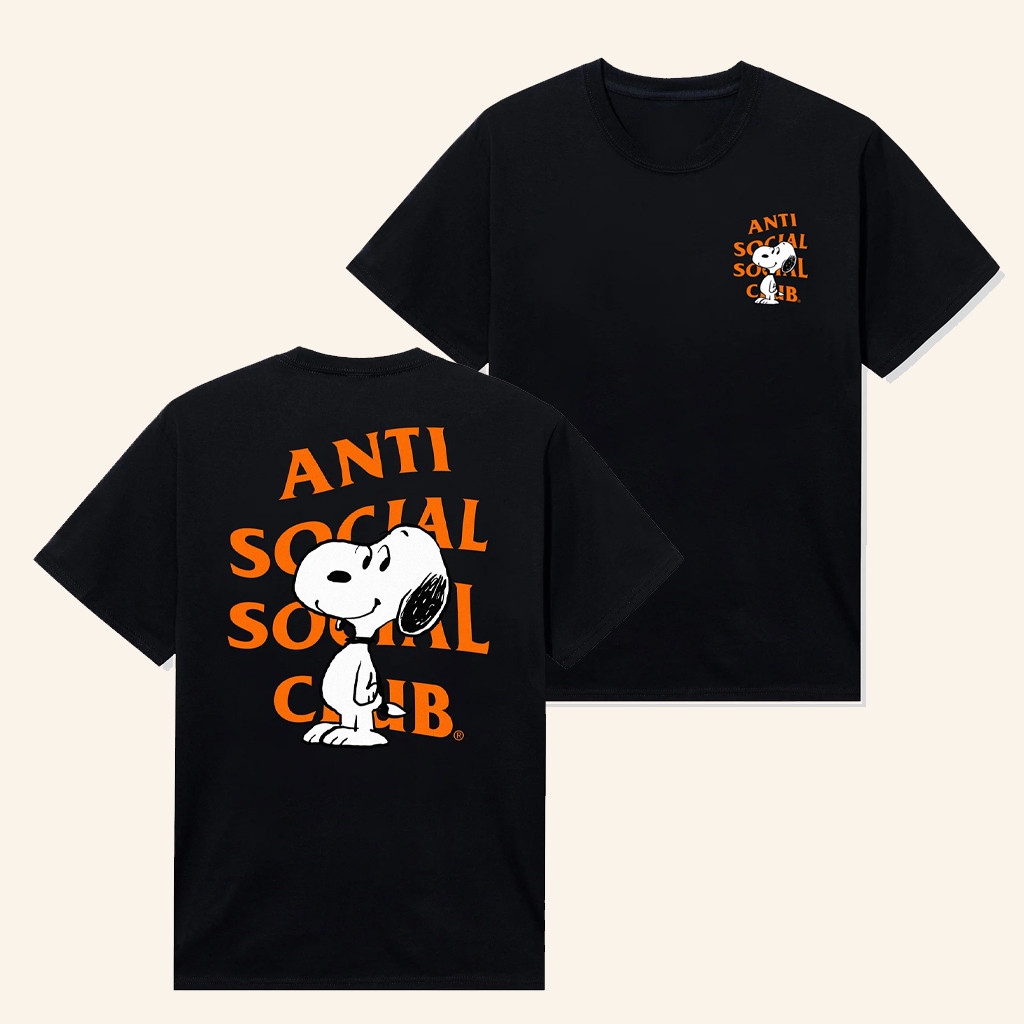 Anti Social Social Club Merch ASSC X Peanuts Snoopy Logo T-Shirt Gifts For Brother Anti Social Social Club Merch ASSC X Peanuts Snoopy Logo T-Shirt Gifts For Brother