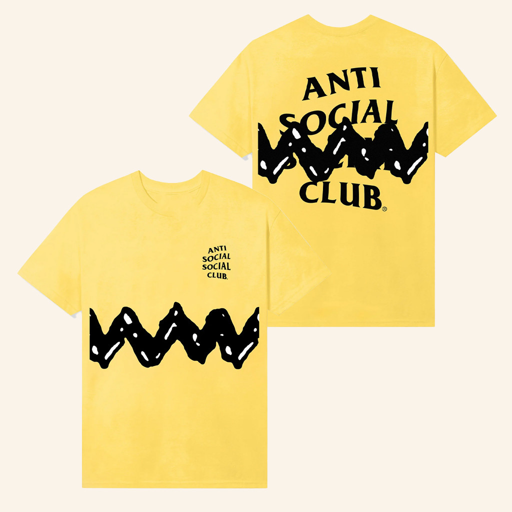 Anti Social Social Club Merch ASSC X Peanuts Zig Zag T-Shirt Gifts Ideas For Friends Anti Social Social Club Merch ASSC X Peanuts Zig Zag T-Shirt Gifts Ideas For Friends