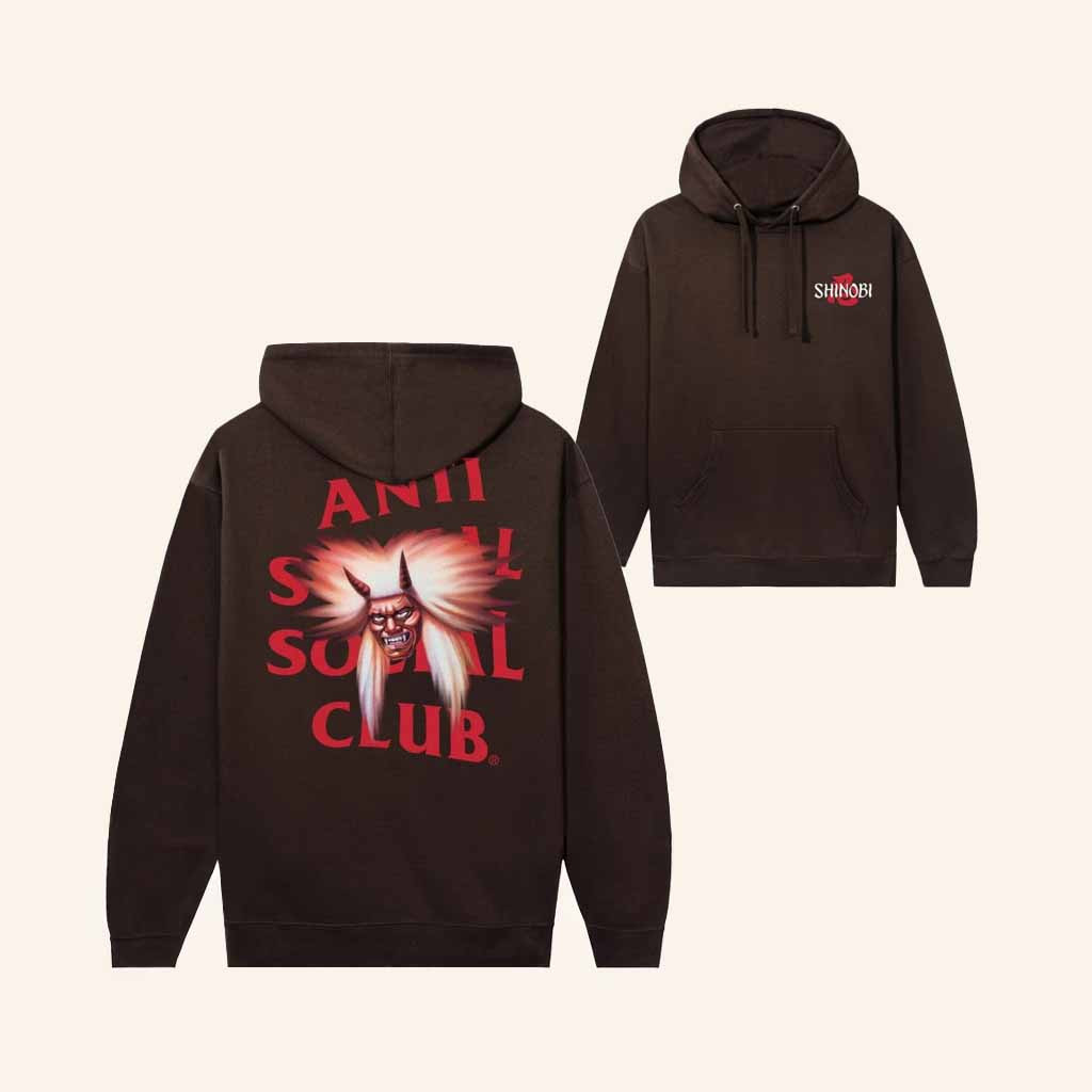 Anti Social Social Club Merch ASSC X Shinobi Flying Demon Hoodie Christmas Gift Ideas Anti Social Social Club Merch ASSC X Shinobi Flying Demon Hoodie Christmas Gift Ideas
