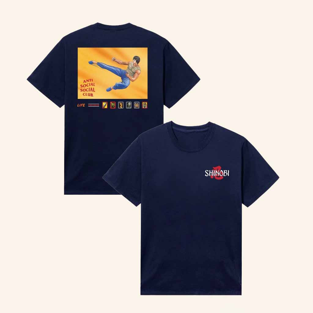 Anti Social Social Club Merch ASSC X Shinobi Retro Joe T-Shirt Christmas Gift For Him Anti Social Social Club Merch ASSC X Shinobi Retro Joe T-Shirt Christmas Gift For Him