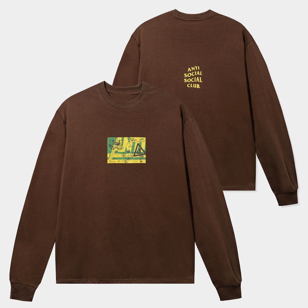 Anti Social Social Club Merch Road Sign Long Sleeve Shirt Great Gifts For BFF