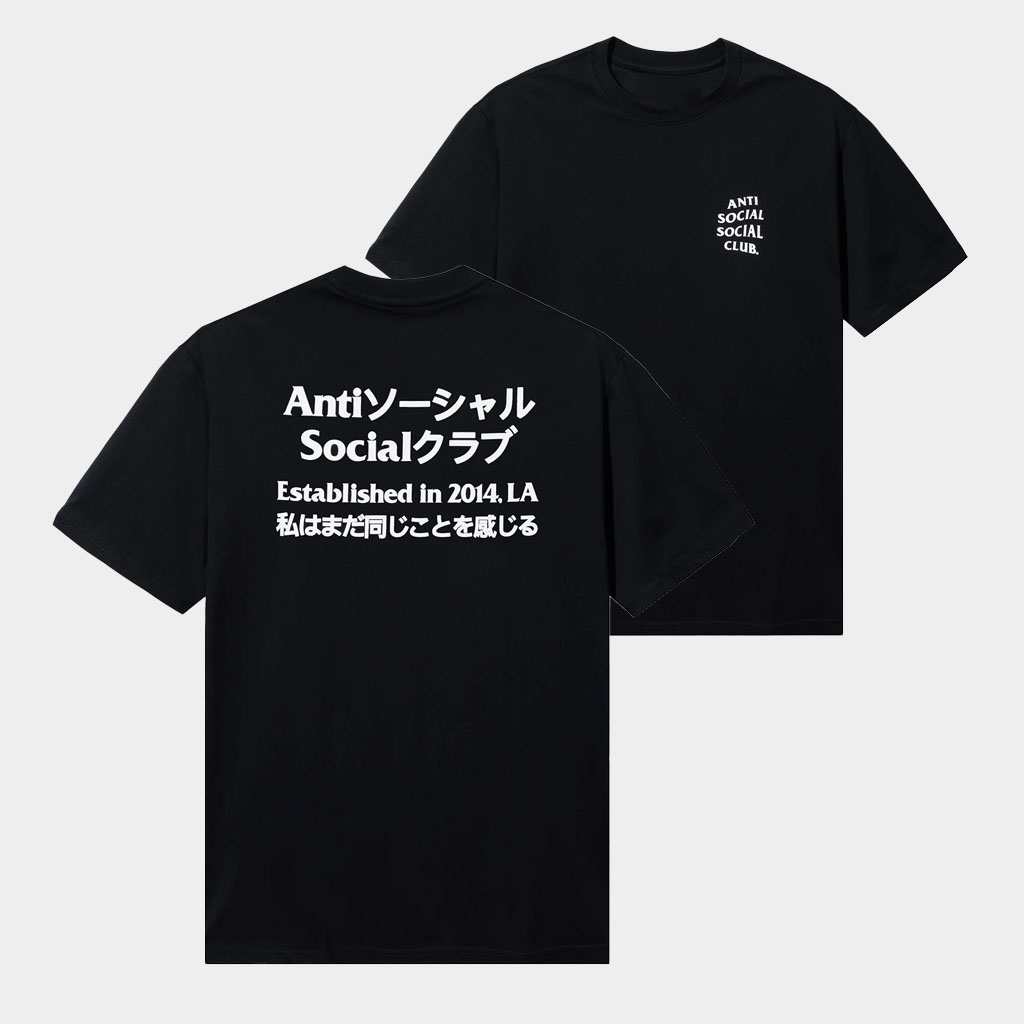 Anti Social Social Club Merch Taku T-Shirt Black Great Gifts For Brothers