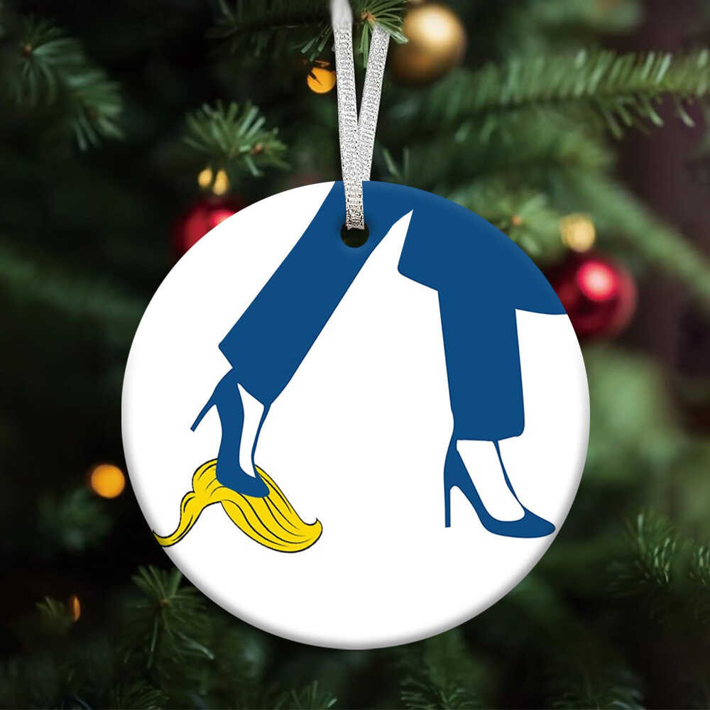 Anti Trump Kamala Harris 2024 Ornament Political Christmas Tree Ornament Gifts For Harris Voters