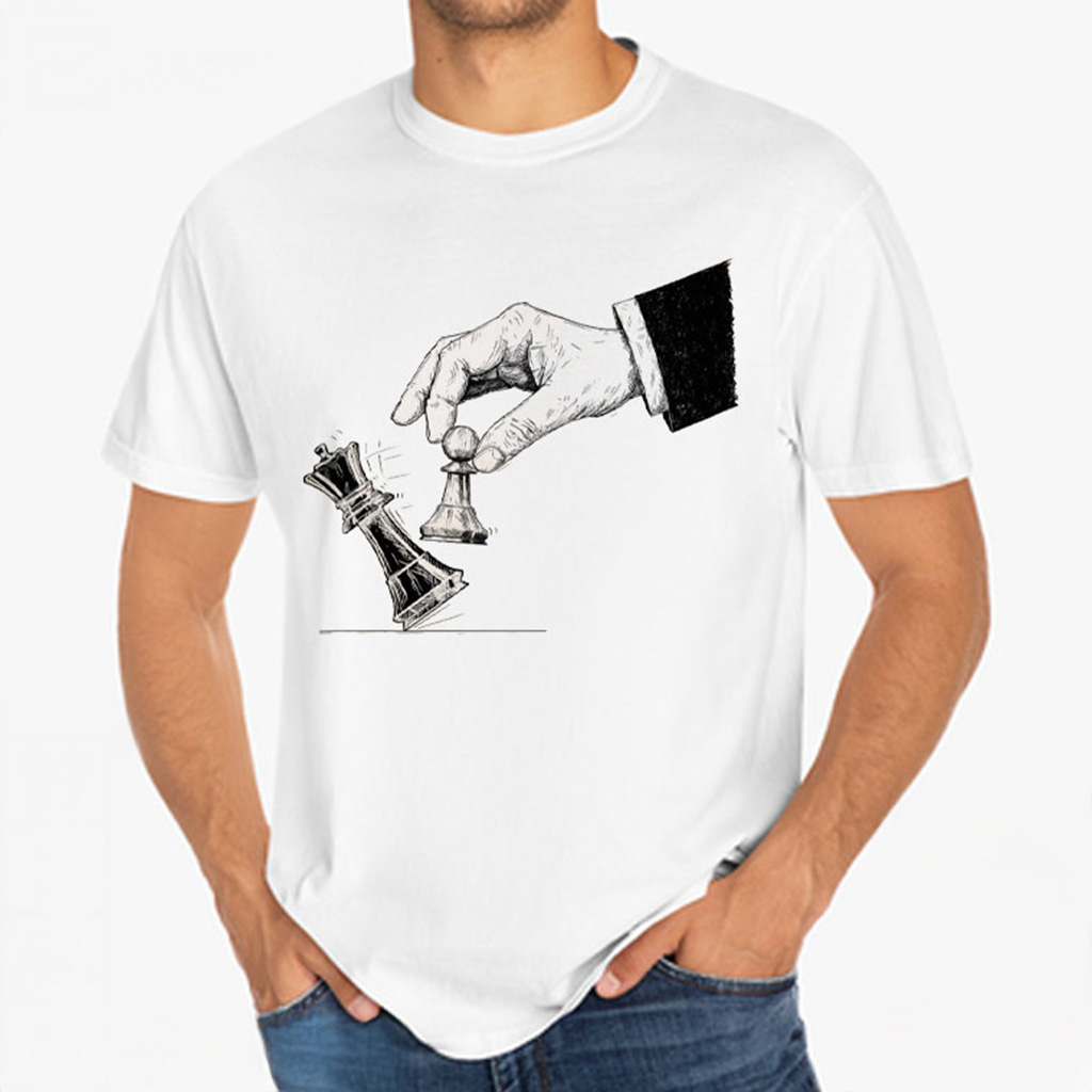 Anti Trump Protest Chess Pawn Knocks Down King T-Shirt FDT Gifts For Dad