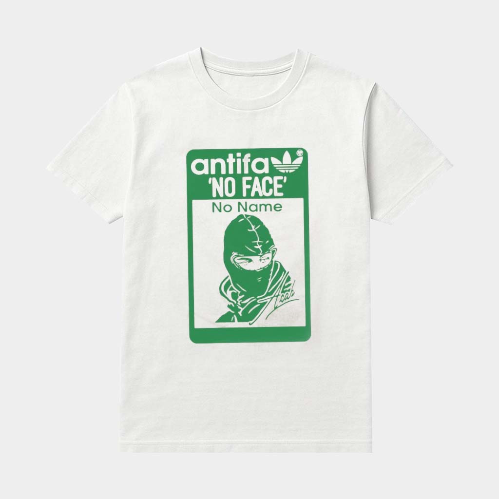 Antifa No Face No Name Signature Shirt Antifascist Political Apparel Gifts For Him