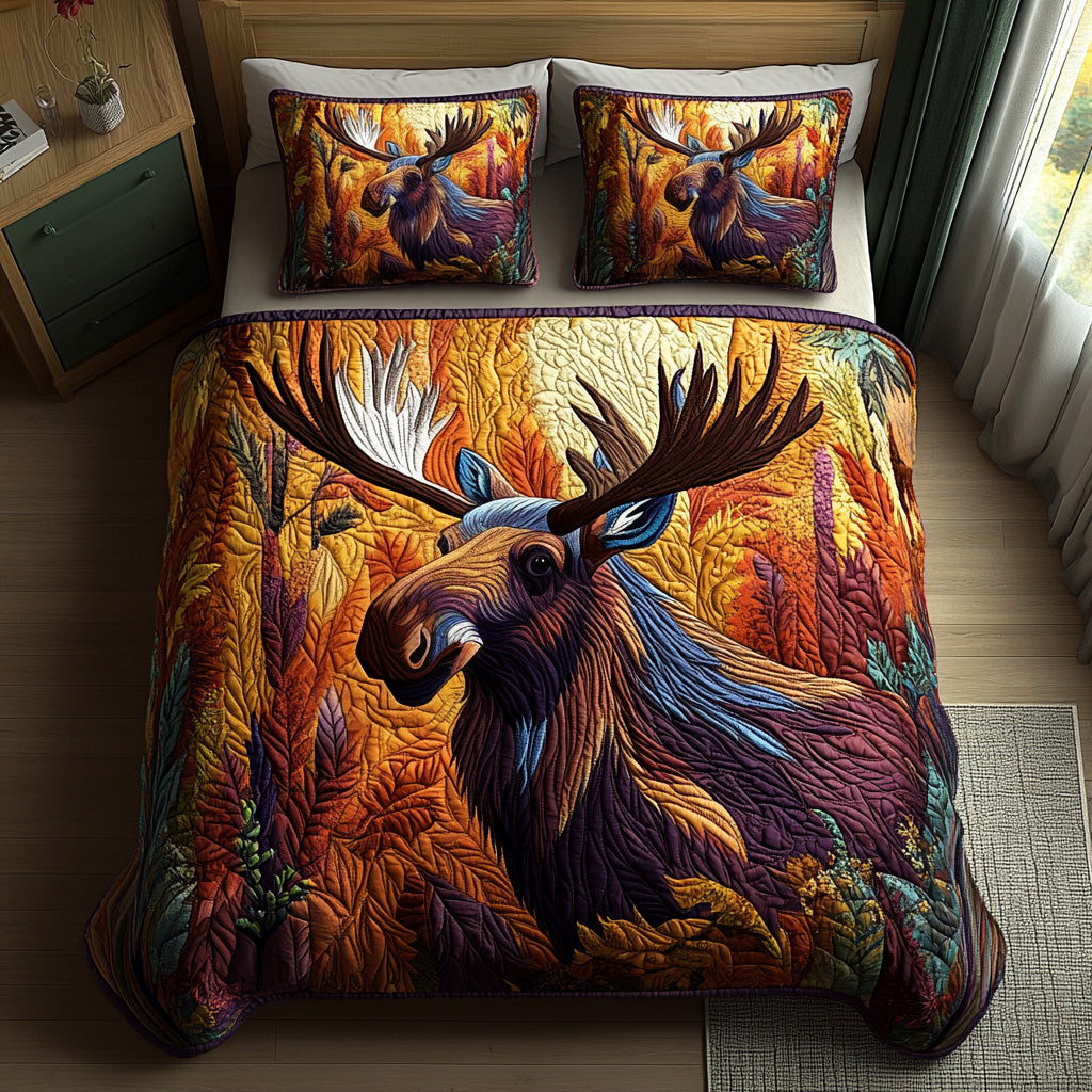 Antler Path Quilted Bedding Set Bedroom Decorations Good Gifts For Deer Hunters