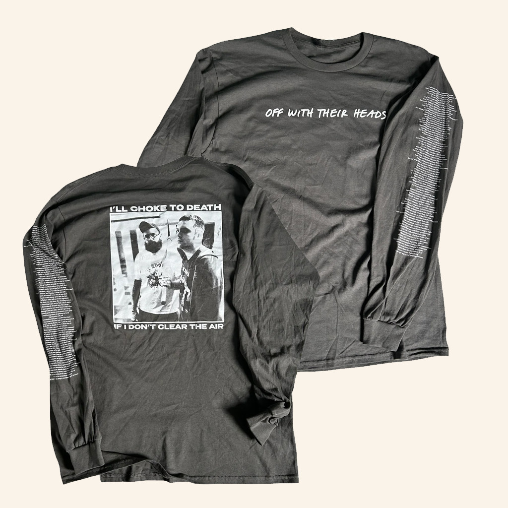 Anxious And Angry Merch Off With Their Heads Clear The Air Long Sleeve Shirt Boyfriend Gifts Anxious And Angry Merch Off With Their Heads Clear The Air Long Sleeve Shirt Boyfriend Gifts