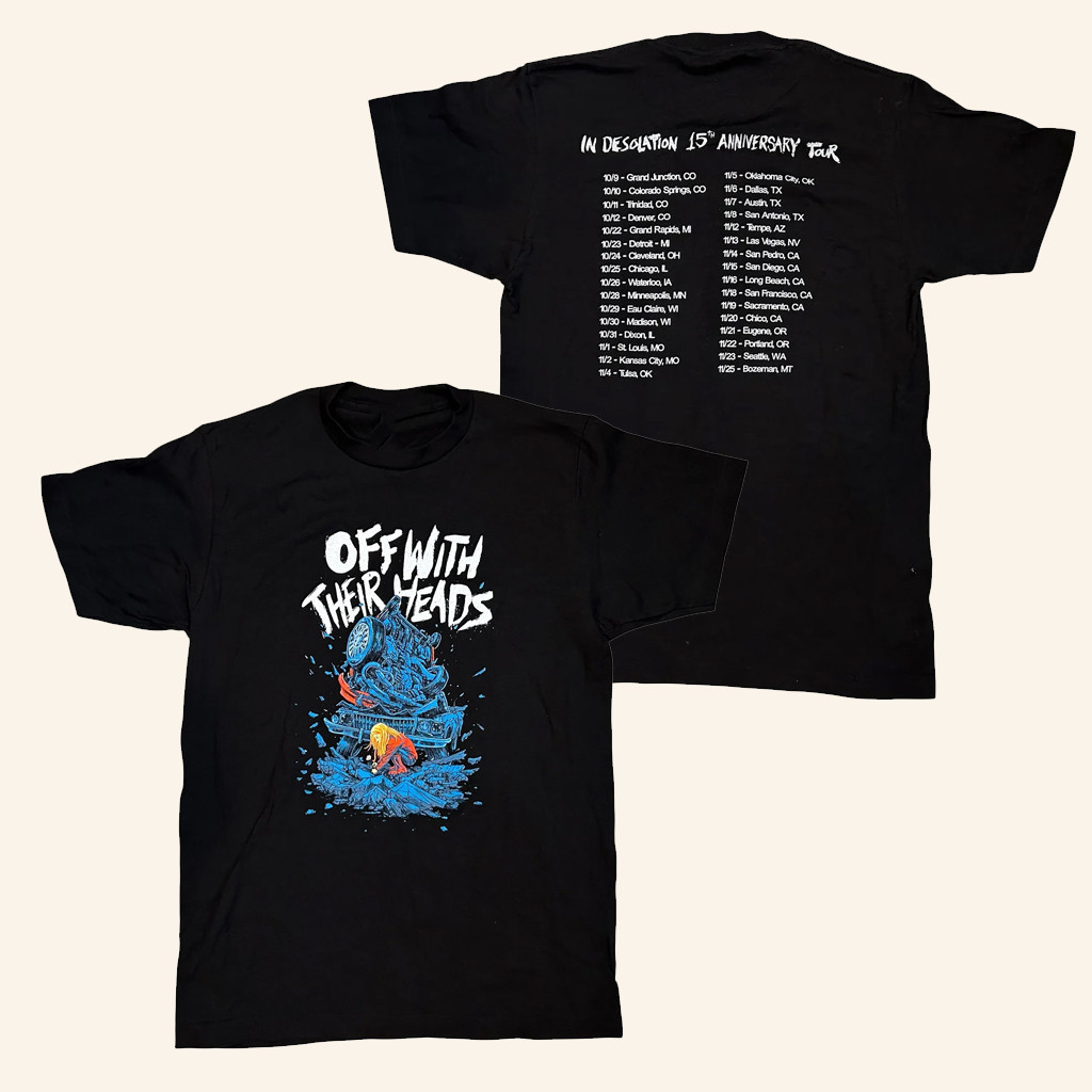 Anxious And Angry Merch Off With Their Heads In Desolation Tour Shirt Gifts For Him