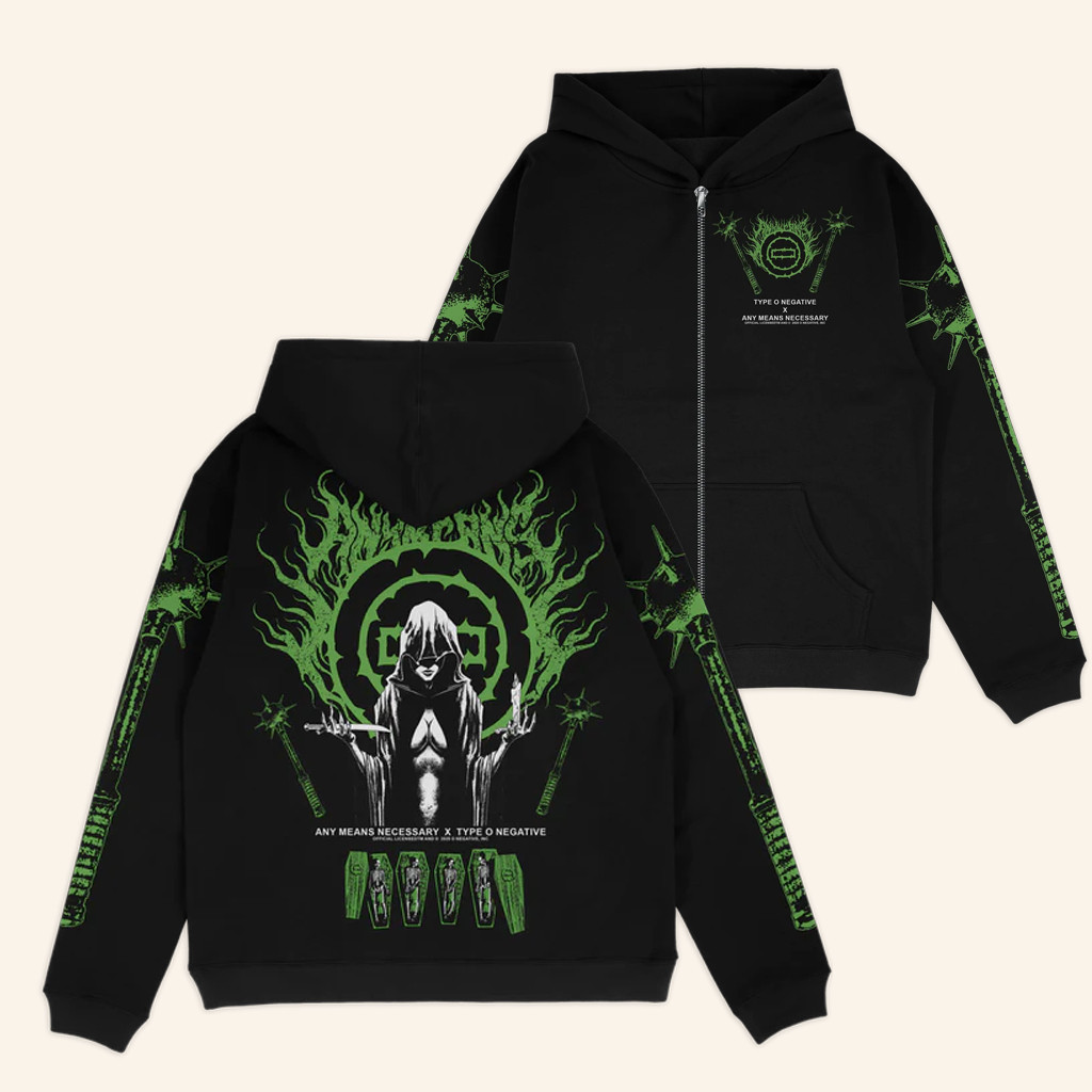 Any Means Necessary Merch Seance Zip Up Hoodie Husband Christmas Gift Ideas
