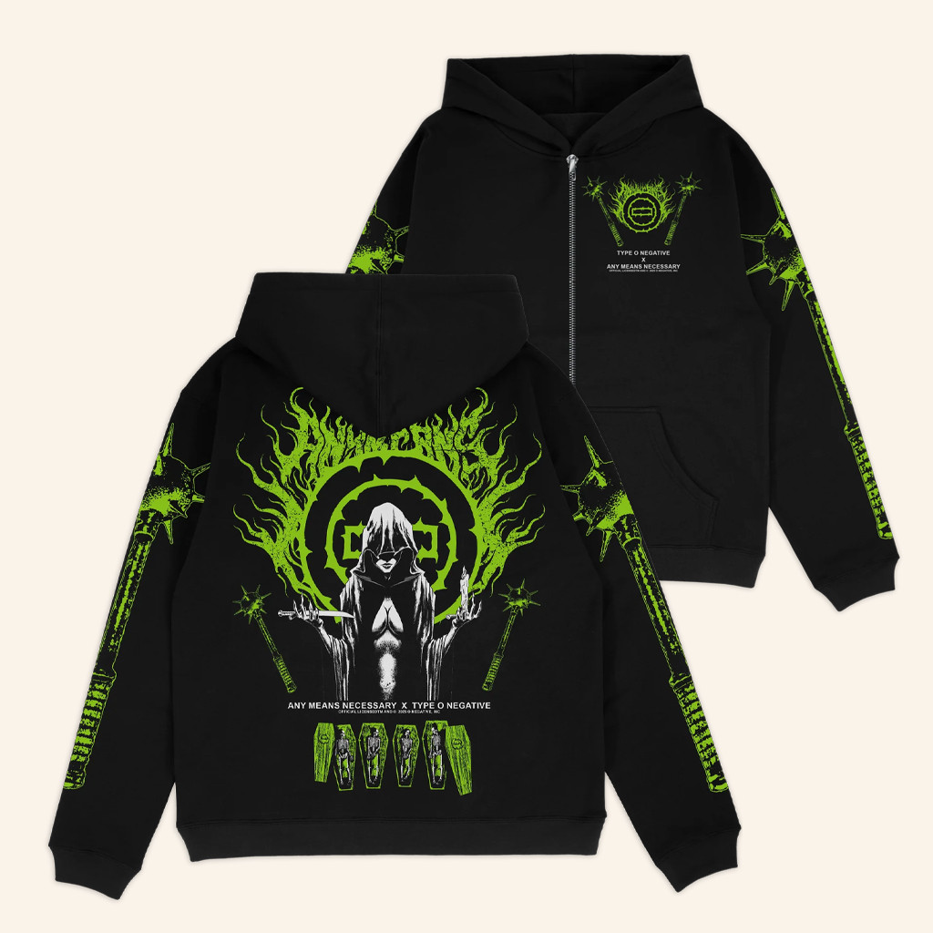 Any Means Necessary Merch Seance Zip Up Hoodie Xmas Gifts For Him
