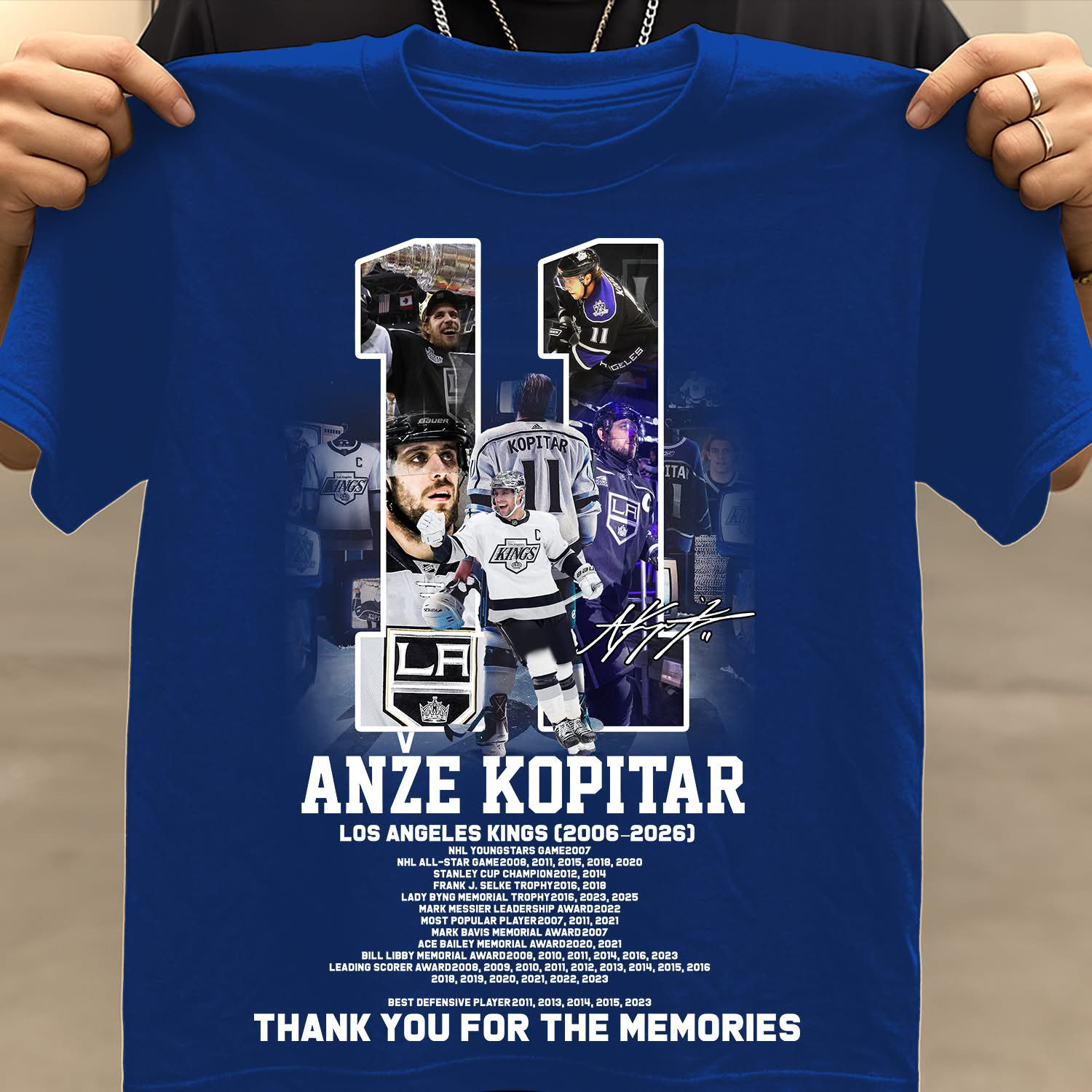Anze Kopitar Thank You For The Memories 11 T-Shirt Hockey Clothes Best Gift For Him