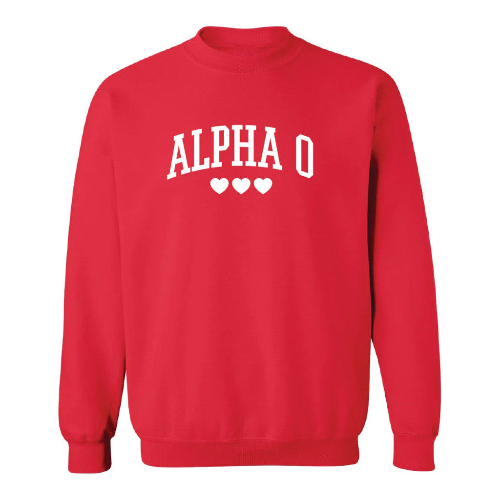 Aoii Merch Alpha O Heart Sweatshirt Best Gifts For Her Aoii Merch Alpha O Heart Sweatshirt Best Gifts For Her