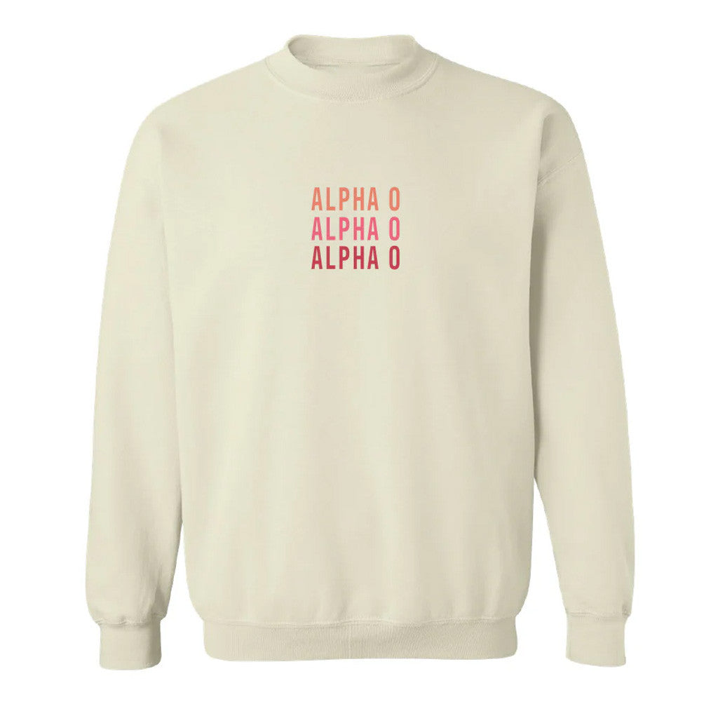 Aoii Merch Alpha O Sweatshirt Best Gifts For Wife Aoii Merch Alpha O Sweatshirt Best Gifts For Wife