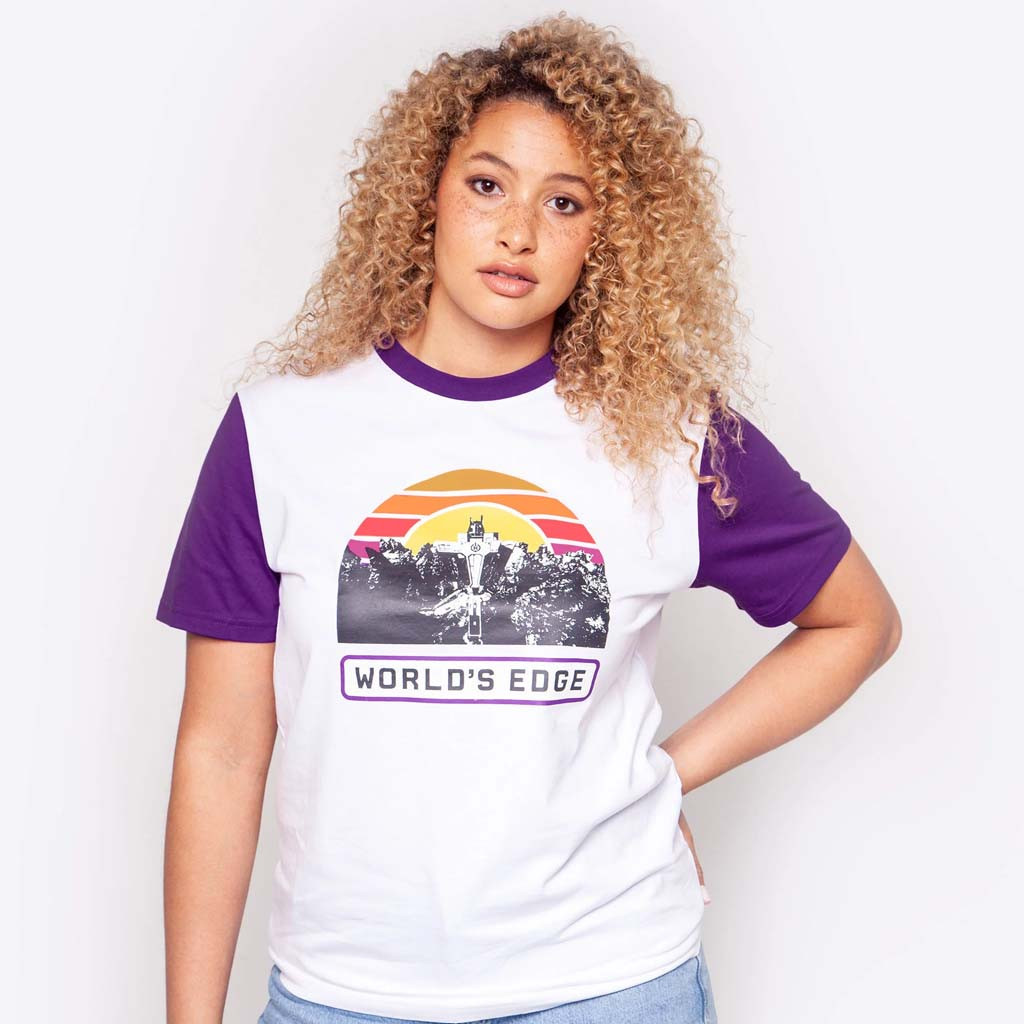 Apex Legends Merch Retro Map T-Shirt World's Edge Shirt Birthday Gift For Her