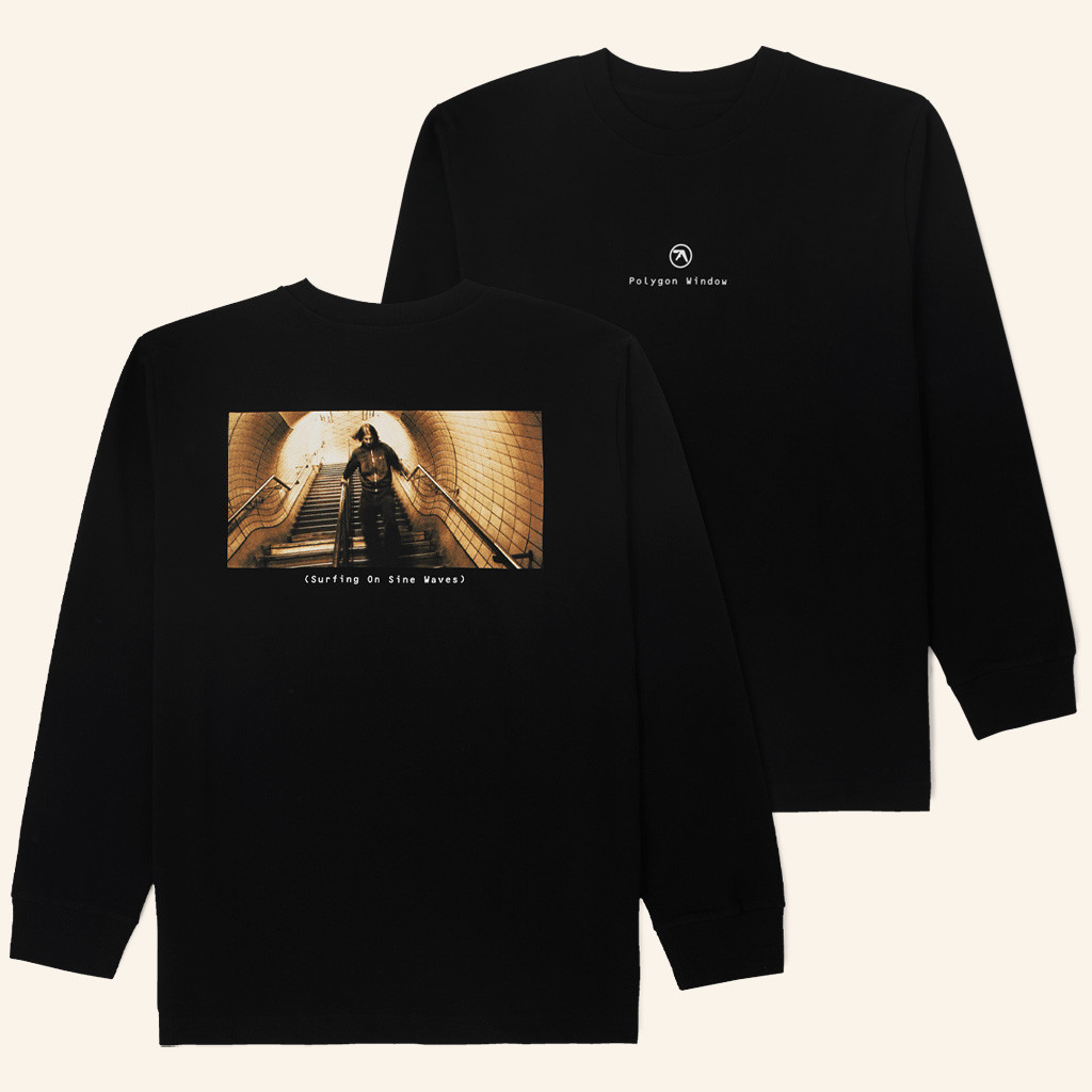 Aphex Twin Merch Polygon Window Black Long Sleeve Shirt Gifts For Music Fans