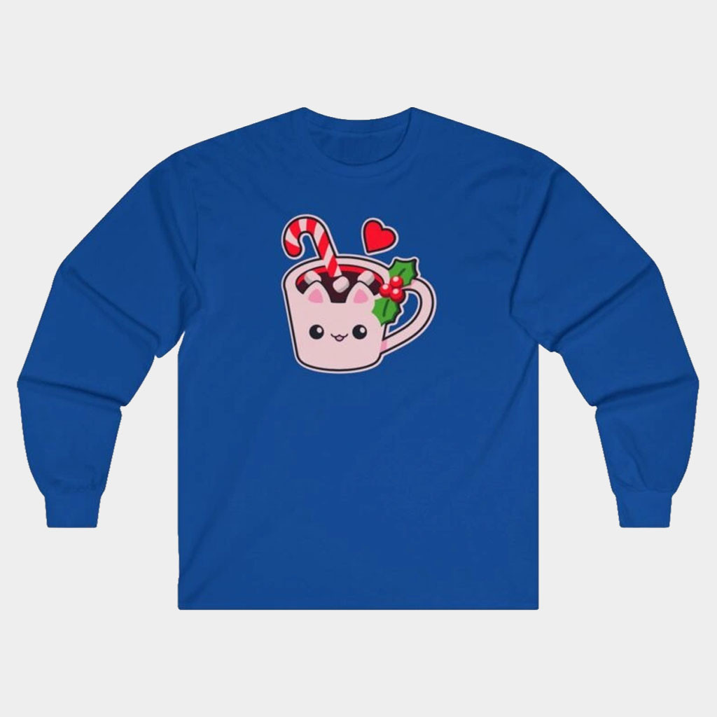 Aphmau Merch Aphmau Cocoa Holiday Long Sleeve T-Shirt Birthday Gift For Besties