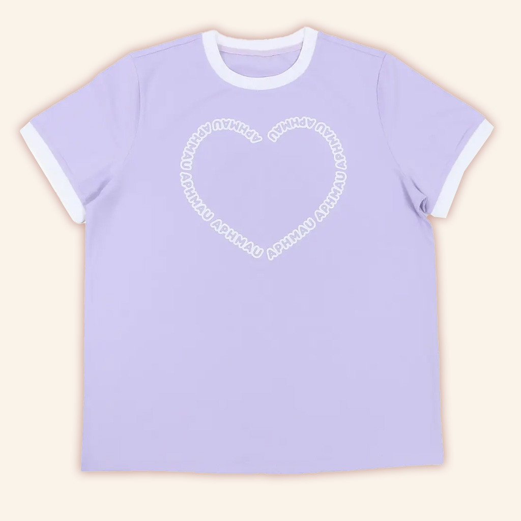 Aphmau Merch Light Purple Heart T-Shirt Gifts For Daughter Aphmau Merch Light Purple Heart T-Shirt Gifts For Daughter