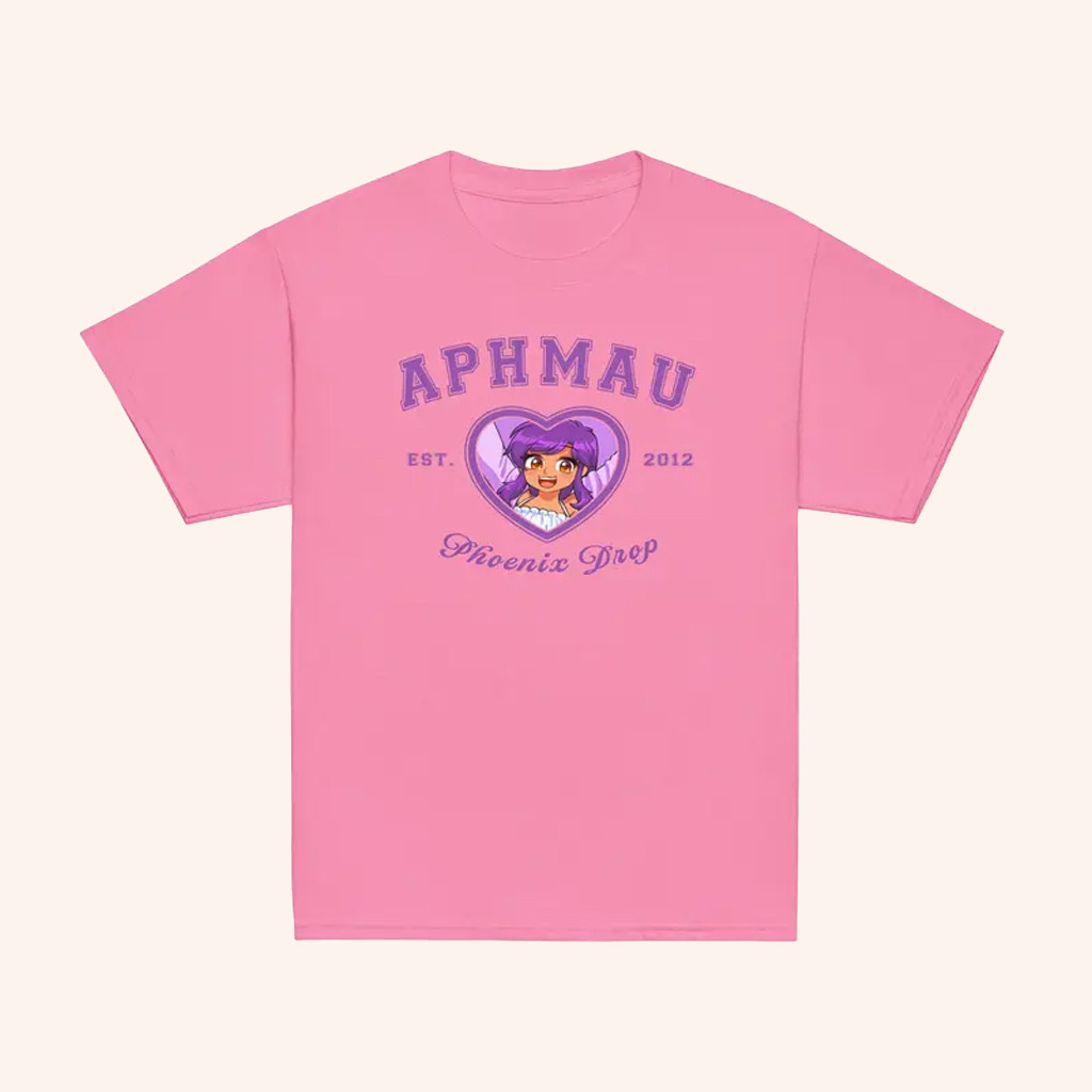 Aphmauverse Merch Aphmau Phoenix Drop Varsity T-Shirt Valentines Gifts For Her